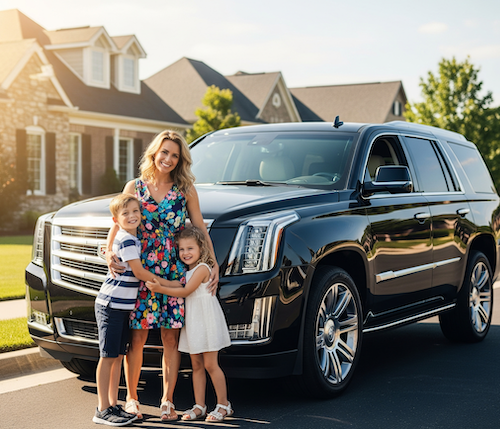 Luxury vehicle representing comprehensive auto insurance coverage and protection